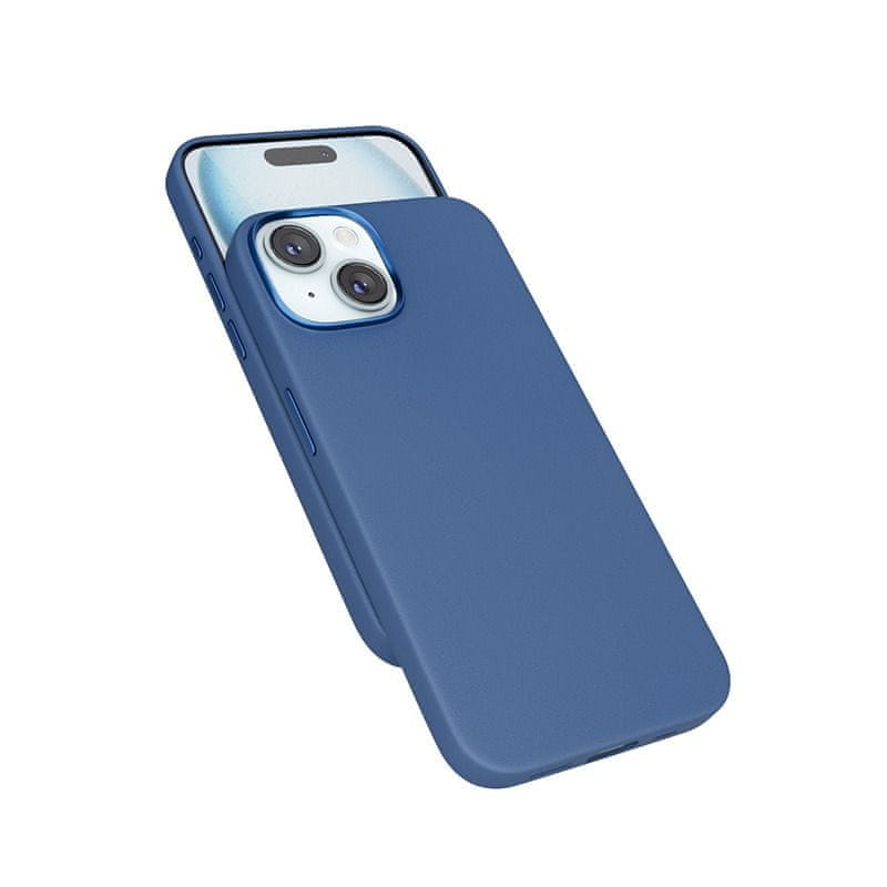 EPICO Mag+ kožený kryt iPhone 15 Plus 81210131600001 - modrý